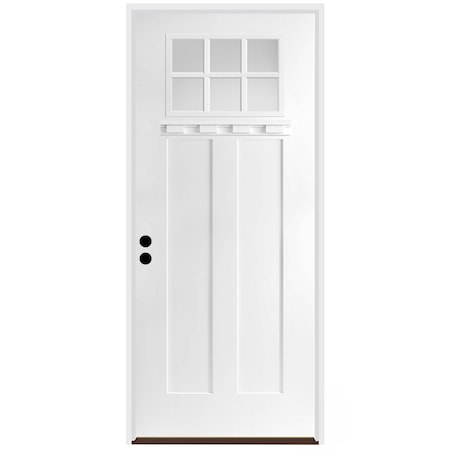 Trimlite Exterior Single Door, Right Hand/Inswing, 1.75 Thick, Fiberglass 3080RHISPSFHER3066C691610BB